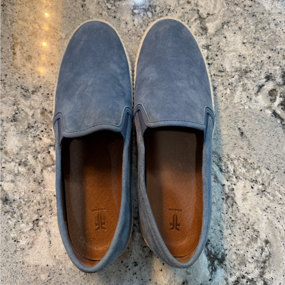 Frye Blue Suede Slip-On Shoes